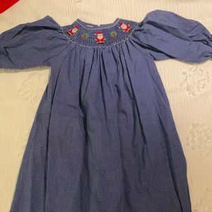 Smocked Santa dress